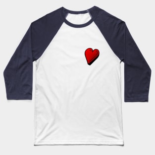 Heart Shaped Doodle Baseball T-Shirt